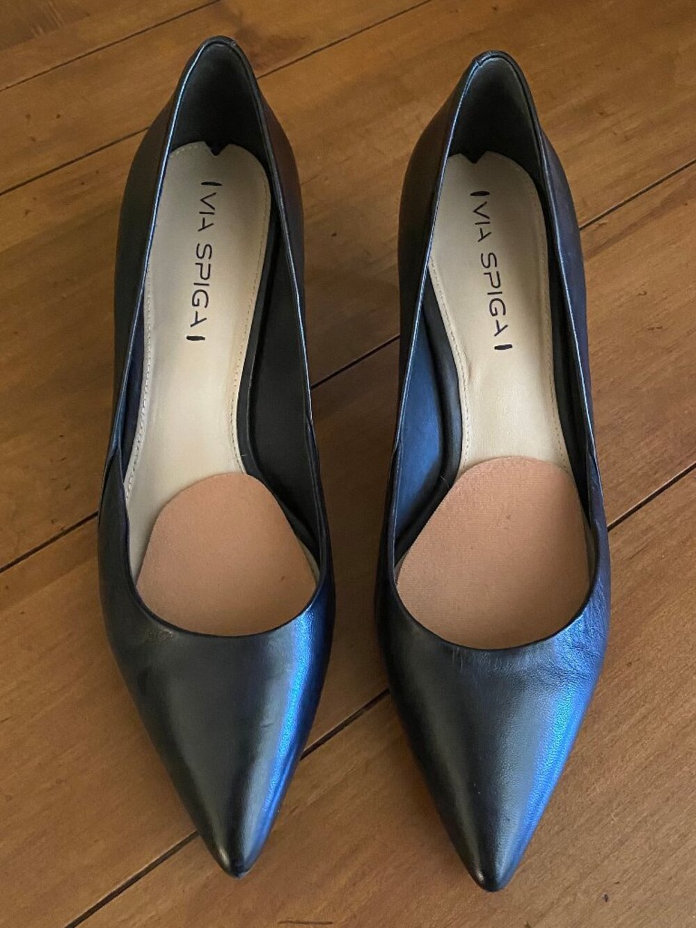 Via Spiga Black leather Heels Size 8.5